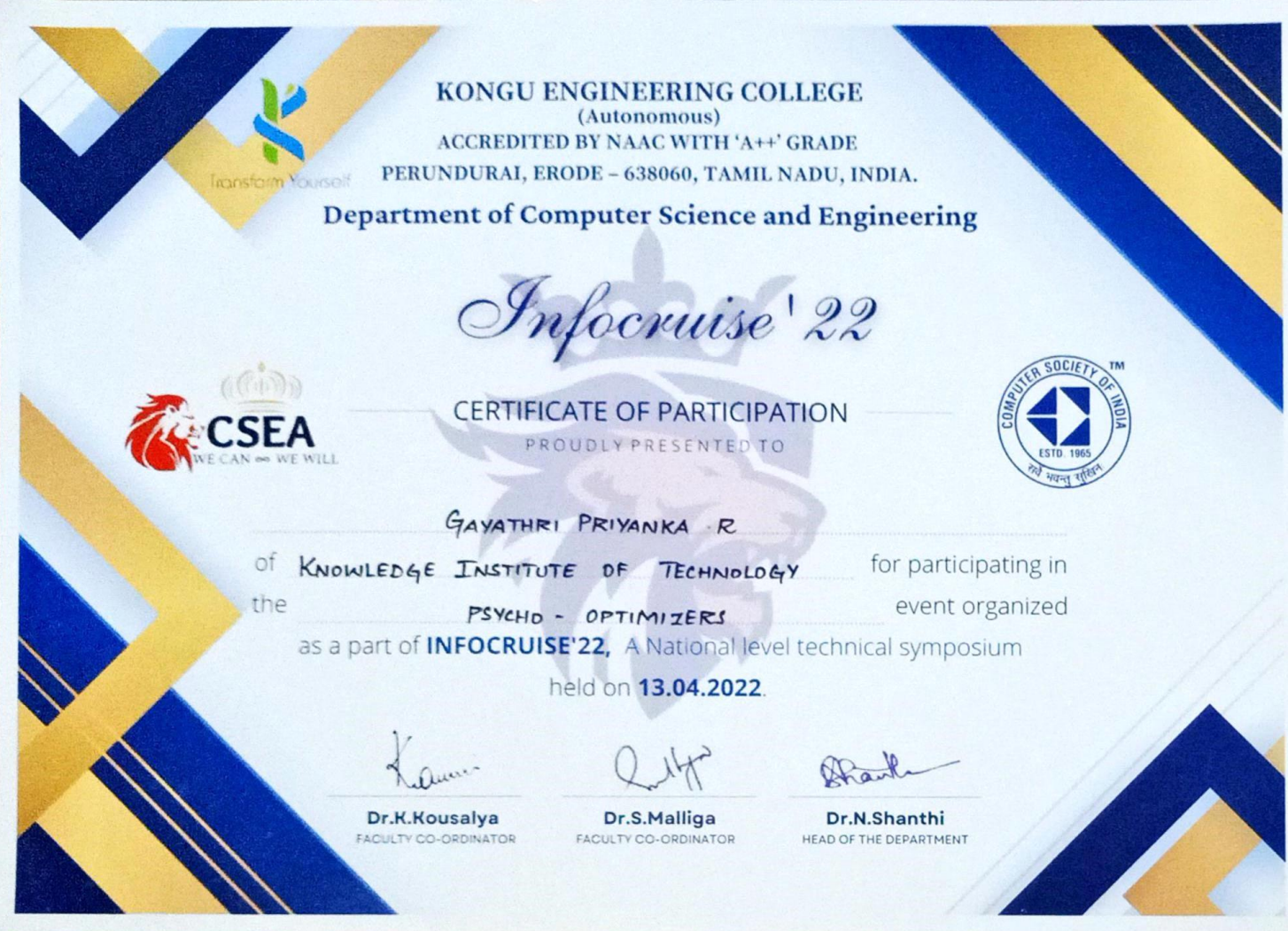 Incidence'22