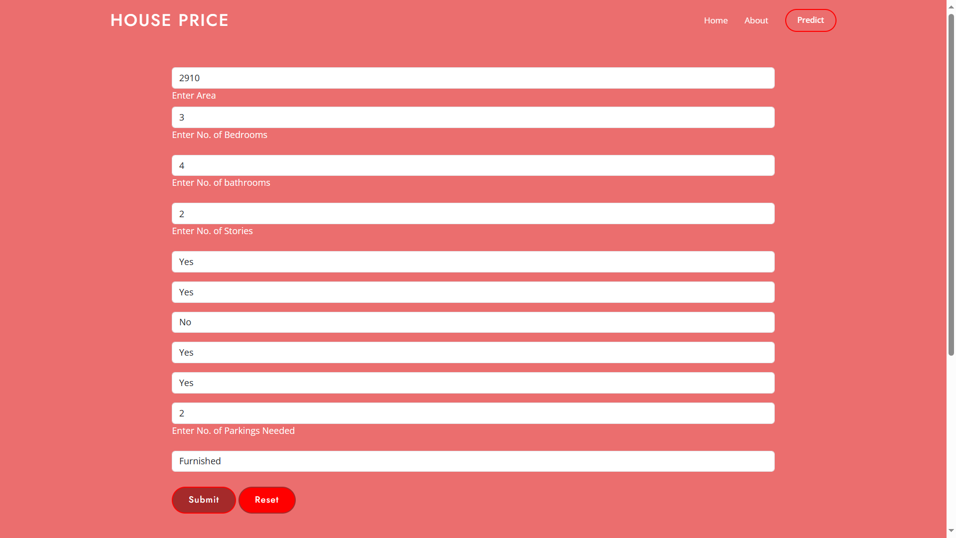 Predict Page